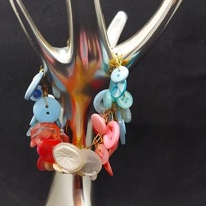 Trans Pride Flag Vintage/Modern Button Bracelet